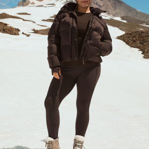 Pacer Fleece-Backed Zip Pocket Full Length Legging