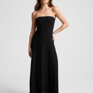 Featherweight Strapless Maxi Dress